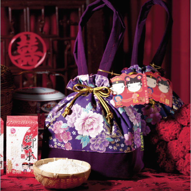 【紫戀】囍米禮手作提袋