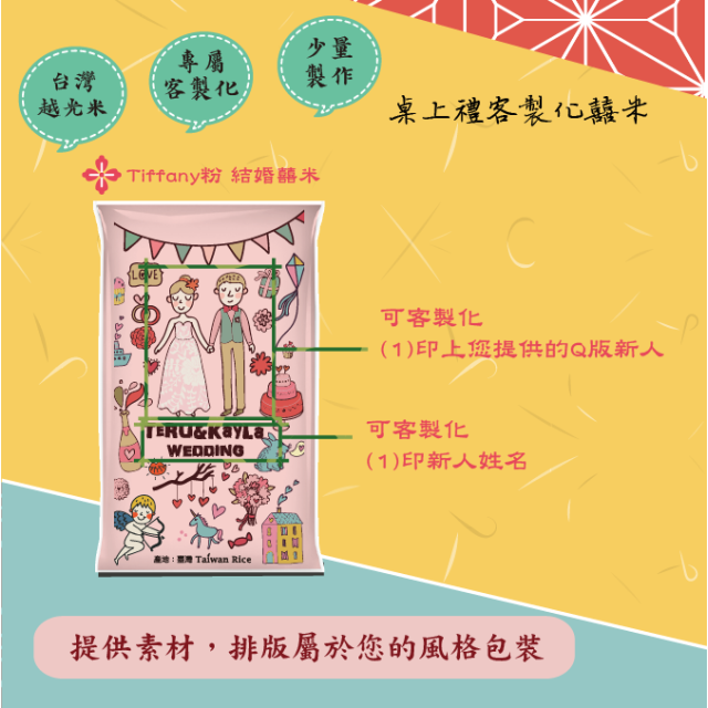 結婚米【Tiffany】桌上伴手米禮